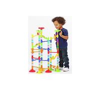 Deluxe Marble Run Construction Set, Giant Building Kit with Colorful Tubes and Tracks, Educational STEM Toy for Children