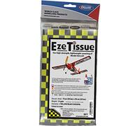 DELUXE MATERIALS BD77 All Scale Eze Tissue for Aircraft - 29-1/2 x 19-11/16" 75 x 50cm - Yellow and Black Checker pkg(3)