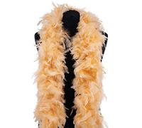 Deluxe Mellow Peach Feather Boa - 100g, 180cm Long | Fancy Dress Accessory for Hen Parties, Gatsby Outfits, Halloween, Themed Events, Cosplay & Photo Booth Props
