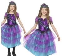 Deluxe Miss Halloween Prom Costume Girls Halloween Fancy Dress Outfit + Tiara
