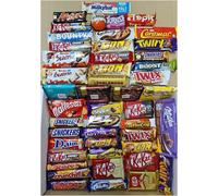 Deluxe Mix Chocolate Bars Selection - 50 Full-Size Chocolates from Cadbury, Galaxy, Nestlé, Mars & More