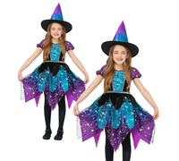 Smiffys Deluxe Moon & Stars Witch Costume (Size L)