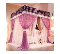 Deluxe Mosquito Net Canopy for Single & Double Beds, Elegant Fabric Bed Drapes for Princess Room, Summer Protection Shielding Netting, Stylish Bedroom Decoration.