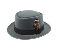 Deluxe Oktoberfest Hat Brown German Bavarian Hat with Feather, One Size - Ideal for Fancy Dress Accessory, Oktoberfest