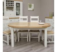Deluxe Painted Oval Extending Dining Table - 6-10 Seater - 167cm-247cm