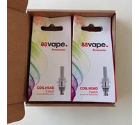 Deluxe Pen coils 0.5 ohm 4 Pack for 88 Vape Deluxe Pen kit, Nicotine Free
