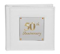 Joe Davies Photo Album Delux 50th Wedding Anniversary 77985 White 6x4 Photo Size