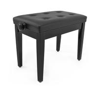 Deluxe Piano Stool by Gear4music Gloss Black