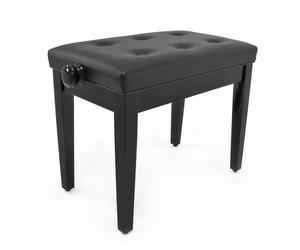 Deluxe Piano Stool by Gear4music Gloss Black