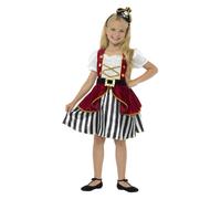 Deluxe Pirate Girls Fancy Dress Caribbean Buccaneer Kids Children Costume Outfit - pirate costume dress deluxe fancy girls buccaneer caribbean