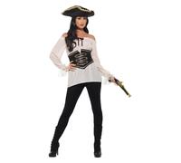 Deluxe Pirate Shirt, Ladies, Ivory