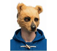 Deluxe Plush Brown Bear Half Mask Fancy Dress