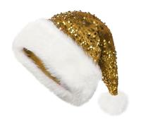 Deluxe Plush Santa Hat for Adults - Extra Wide Christmas Hat with Big Faux Fur Pom Pom, Perfect for Santa Costume, Xmas Parties & Festive Events