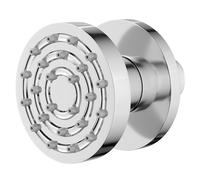 Deluxe Polished Round Body Shower Jet | Chrome | Brass | 55mm x 55mm x 64mm