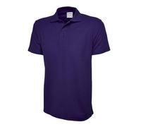 Uneek UC114 Mens Active Cotton Poloshirt Purple 3XL Colour: Purple, Ch 3XL