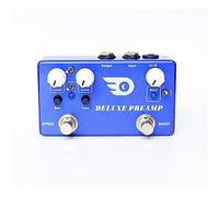 Deluxe Preamp 2 In 1 Boost Classic Overdrive Effects Pedal Guitar Effect Blue Metal Shell True Bypass Professional Guitar Effects