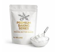 Deluxe Premium Egg White Powder 100g - 100% Pure Pasteurised Egg Whites, No Additives, High Protein & Fat-Free - Ideal for Meringues, Macarons, Pavlovas, Royal Icing & Baking