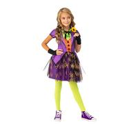Rubies Girl's DC Super Villains Joker Costume Tutu Dress, Large Halloween