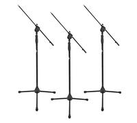 Deluxe Quick Release Boom Mic Stand by Gear4music Pack of 3