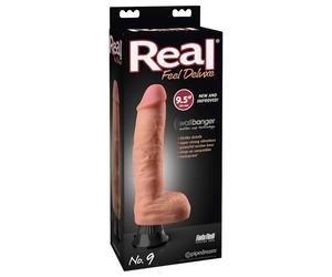 Deluxe Real Feel No. 9 - Lifelike Dildo Vibrator (Natural)