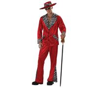 Deluxe Red Pimp 1970s Costume Adult