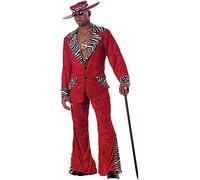 Deluxe Red Pimp 1970s Costume Adult