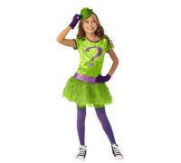 Deluxe Riddler Girls DC Mastermind Comic Book Kids Halloween Costume
