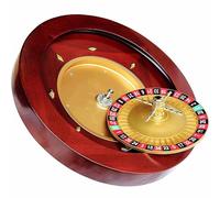 Deluxe Roulette Wheel Set 18/20Inch Multipurpose Casino Grade Wooden Roulette Game Set Very Smooth Spinning Action Great for Home Game Night or Professional Use,Double 0,50cm