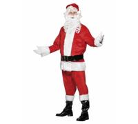 Deluxe Santa Claus Fancy Dress Christmas Mens Adult Father Christmas Costume