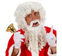 Deluxe Santa Claus Wig With Maxi-Beard, Moustache And Eyebrows