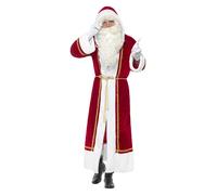 Deluxe Santa Cloak, Christmas Adult Fancy Dress, up to 44"