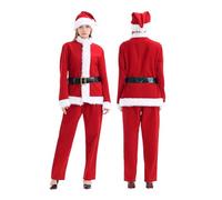 Deluxe Santa Costume, Costumes Super Deluxe Santa Suit Outfit For Women Mens Xmas Suit Costume Adult Women Adult Christmas Fancy Dress Men For Christmas Holiday Party Cosplay
