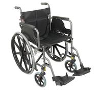 Deluxe Self Propelled Steel Wheelchair - Semi-Foldable Design - Hammered Finish