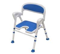 Deluxe Shower Chair Folding Wetroom Bathroom seat - Adjustable Height