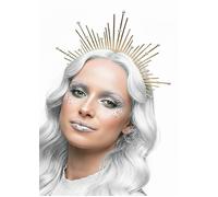 Deluxe Snow Queen Diamante Crown Headpiece Winter Wonderland Metal Tiara