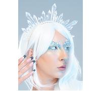Deluxe Snow Queen Icicle Jewel Crown Headpiece The White Witch Tiara Headband