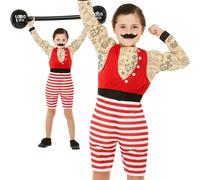 Smiffys 52168L Deluxe Strong Boy Costume, Multi-Colour
