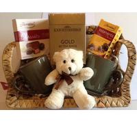 Deluxe Tea and Chocolates Hamper for 2 - gift wrapped