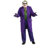Mens Deluxe Batman The Joker Fancy Dress Costume Standard Size