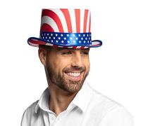 Boland 44963 USA Deluxe Hat Blue/White/Red, one size