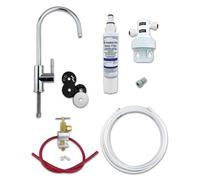 Deluxe Undersink Drinking Water Filter Kit With 1 Micron Rated Finerfilters Fc02 Filter - Chrome Tap
