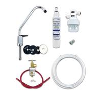 Deluxe Undersink Drinking Water Filter Kit With 1 Micron Rated Finerfilters Fc02 Filter - Lever Tap