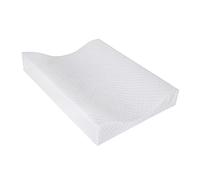 Deluxe Unisex Baby Waterproof Changing Mat - Quilted Anti Roll Cosy Caro 50x70cm | Waterproof & Wipeable (White)