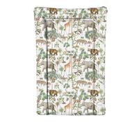 Deluxe Unisex Baby Waterproof Changing Mat with Raised Edges 46x73cm - Colourful Animals (Colourful Safari)