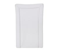 Deluxe Unisex Baby Waterproof Changing Mat with Raised Edges 46x73cm Quilted Caro Solid Colour - Pink or Blue or White or Grey (White)