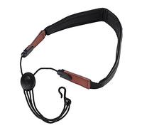 Deluxe Universal Adjustable Soft Padded Leather Alto Saxophone Neck Shoulder Strap Musical Instrument Accessories with Metal Hook for Saxophones Horns Bass Clarinets Basoons Oboes and More