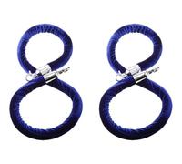 Deluxe Velvet Queue Divider Ropes, Stanchion Rope Safety Barriers with Polished Hooks, for Celebrations, Hotels, Churches (Silver Clips 1m/3.2ft)