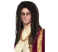 Smiffys Deluxe Voodoo Dreadlock Wig, Brown & Black , Halloween Fancy Dress Accessory, Voodoo Woman Dress Up Wigs