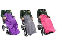 Deluxe Warm Fleece Lined Wheelchair Cosy - Zipped Leg Cover to Keep Warm - Large, Graphite Grey