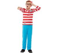Childs Where's Wally Costume DELUXE Fancy Dress Boys Book Week Outfit Kids